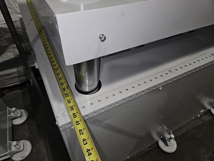 Used Wabash 100 Ton Hydraulic Press Model# 100-2424-STMAC with Heated Platens Molding & Laminating 