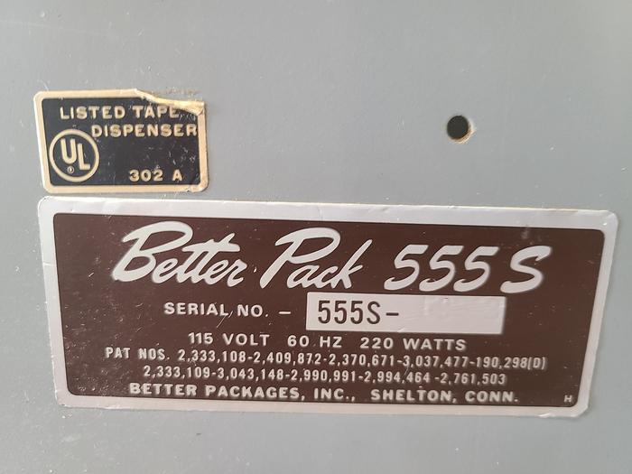 Used Better Pack Model 555 S Electric Packaging Tape Dispenser