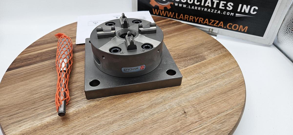 Used EROWA QUICKCHUCK 100 P ER-038824 – EDM TOOLING WORKHOLDING SYSTEM – WITH BASE PLATE & CASE