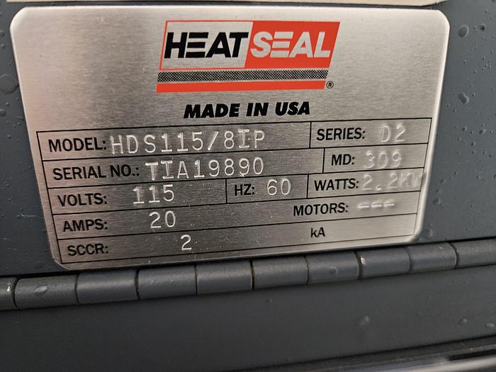 Used Heat Seal Plastic Shrink Wrap Packaging Machine Model HDS115/8IP