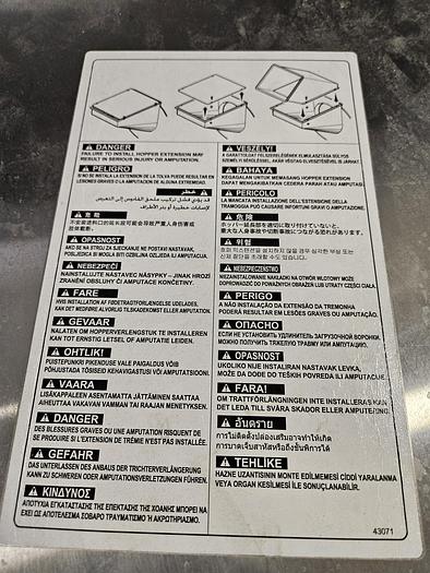 Used DiversaCut 2110A Food Vegetable Dicer dices strips slices granulates and shreds at high production 