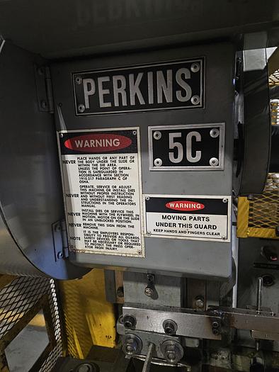 Used 3 Ton Perkins Punch Press, Air Clutch & Air Brake, with Palm Buttons