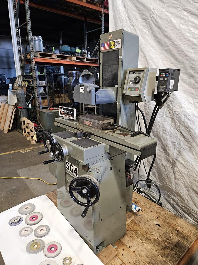 Used MITSUI HIGH-TEC MSG-200MH 6" x 12" MANUAL SURFACE GRINDER – REFURBISHED – SONY DRO – WALKER MAG CHUCK – VFD – EXCELLENT CONDITION