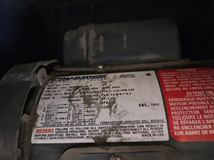 Used Double Head Polishing Buffing Machine with Built-in Dust Collector 110V 