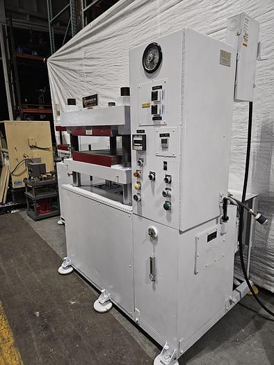 Used Wabash 100 Ton Hydraulic Press Model# 100-2424-STMAC with Heated Platens Molding & Laminating 