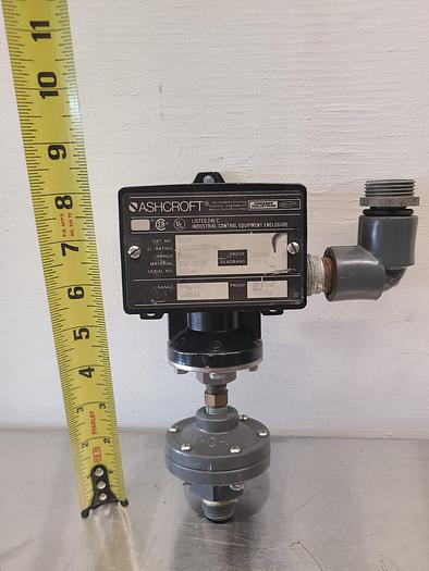 Used ASHCROFT B424B-200# B-SERIES PRESSURE SWITCH 0-200 PSI $155