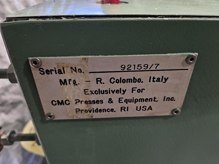 Used CMC 165 Ton Hydraulic Coining Press Hobbing Gold Silver