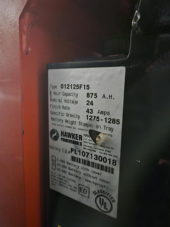 Used Raymond Standup Fork Lift 2007 Narrow Aisle 3000 Lb Triple Mast 260" height with Reaching Forks Forklift