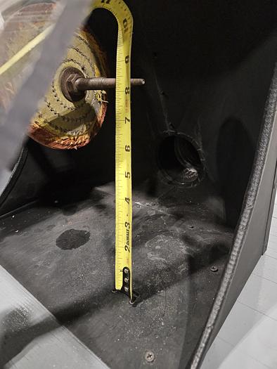 Used Buffing Polishing Machine Double Baldor Motors with Hoods & Bench 220V 3 Phase