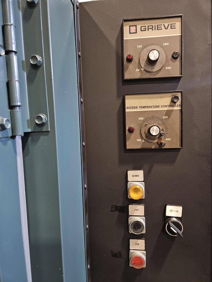 Used Grieve Model 333 Oven 36" x 36" x 36" 350F Max Temp with Exhaust