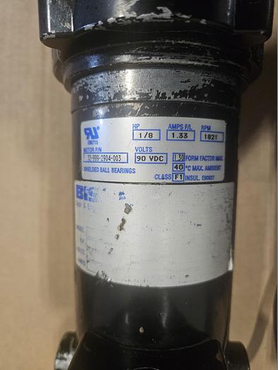 Used DC Motor & Controller with Speed Control 1-8th HP 90 VDC 1821 RPM