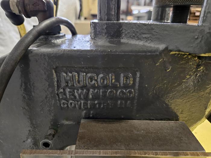 Used Hugold Automated Stamping Crimping Air Press with Rotary Table and Tooling