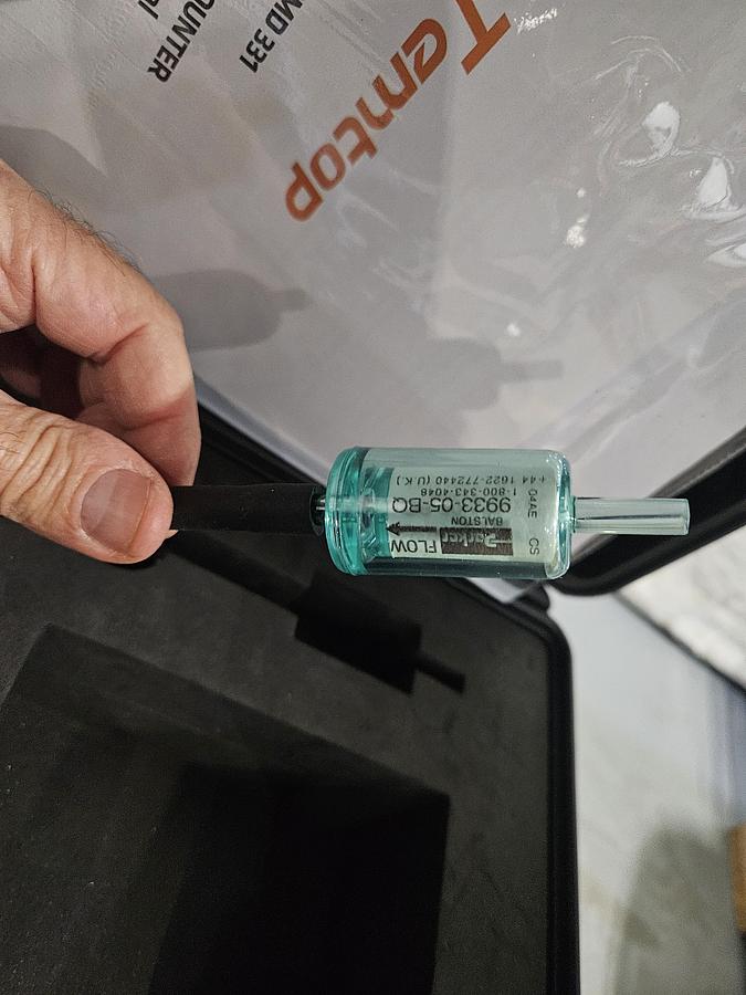 Used TEMTOP PMD 331 PARTICLE COUNTER – PORTABLE CLEANROOM AIR MONITOR – CALIBRATION CERTIFICATE – EXCELLENT CONDITION, TESTED!