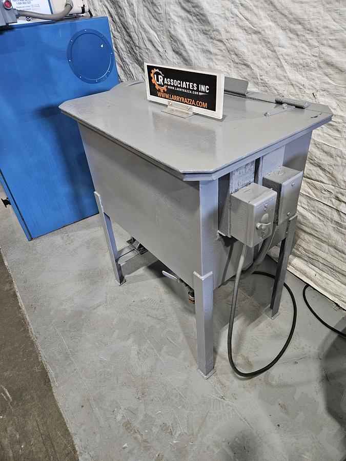 Used Greco Wet Tumbler Rotary Finishing Machine Polish Metal Automatically 110V