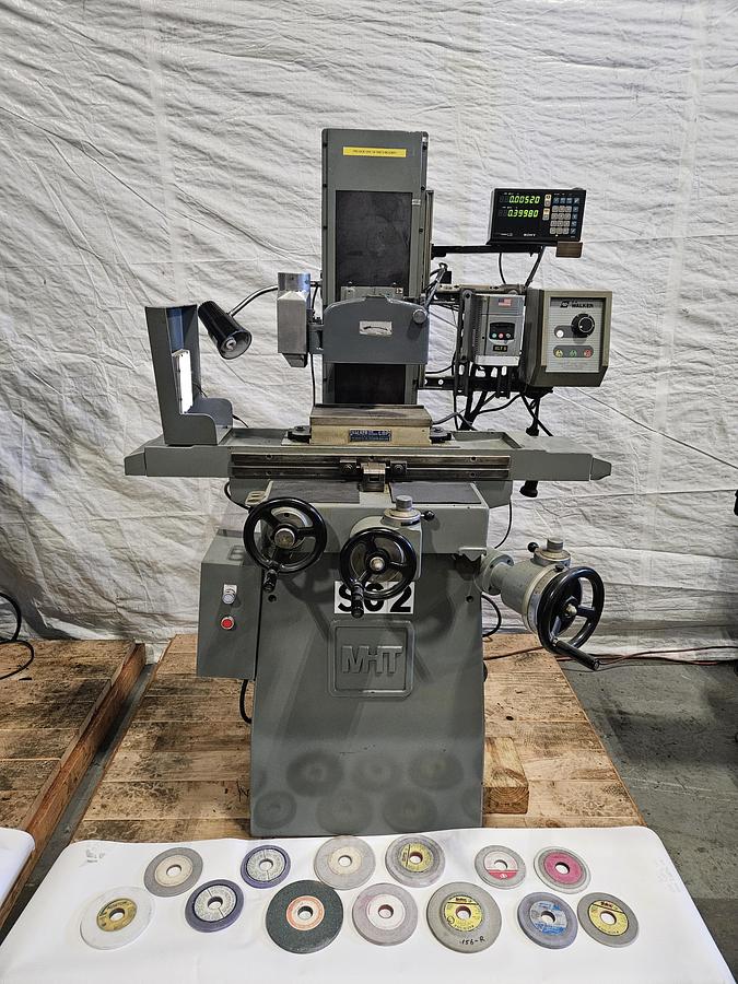 Used MITSUI HIGH-TEC MSG-200MH 6" x 12" MANUAL SURFACE GRINDER – DRO – VFD – WALKER ELECTRIC MAG CHUCK – MICRO-FEED DIALS – EXCELLENT CONDITION
