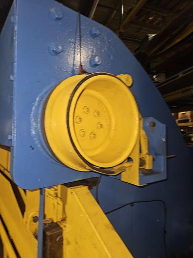 Used Clumbia 406PSG Power Shear Cuts 1/4" Mild Steel 92" Blade Length with Back Gauge