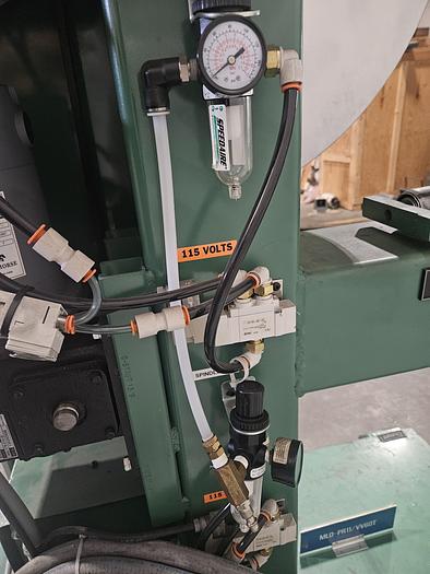 Used TWO Durant Motorized Braking Stock Reel Payoff with Coil Feed Sensors