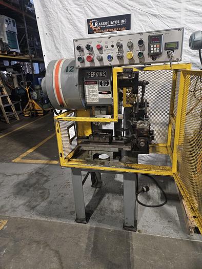 Used 3 Ton Perkins Punch Press, Air Clutch & Air Brake, with Palm Buttons