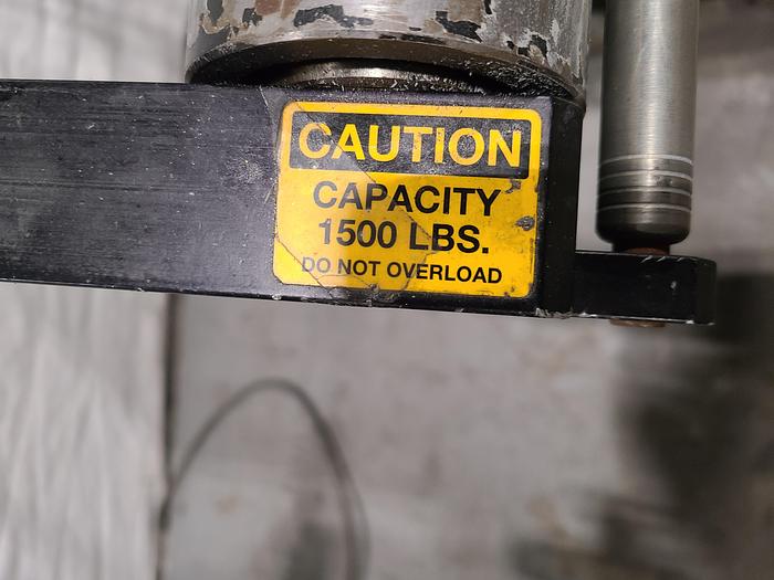 Used RapidAir  Dual 1500 Lb Material Coil 72 Inch Payoff Decoiler Stock Feed Adjustable Clutch & Coil Diameter