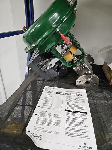 Fisher Baumann 54.24588SVF  1" Valve with Actuator 1052 Medical Dairy Stainless Steel