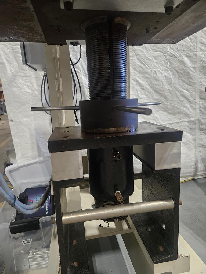 Used KF8500W LINEAR WEDGE AIR-OPERATED HOT STAMPING MACHINE PRESS... TESTED & RUNNING EXCELLENT 220V 1 Phase 