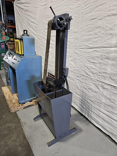 Used Somaca Sommer & Maca Belt Sander Sanding Machine 4" x 120" belt Wet or Dry Refurbished!!