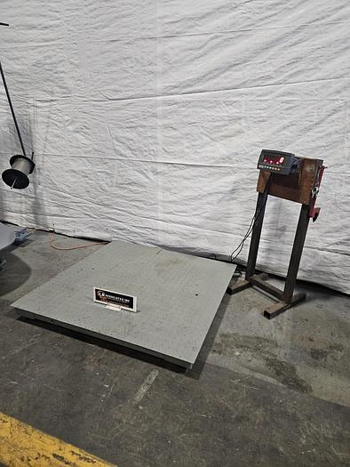 Used Digiweigh 10,000 Lb Digital Floor Pallet Scale 48 Inch Lb or KG