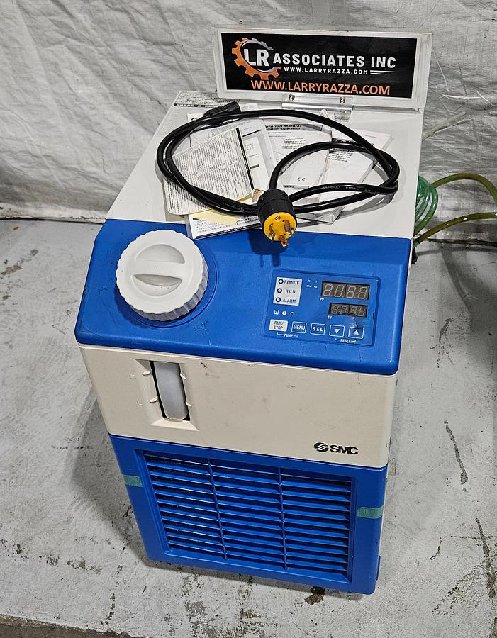 Used SMC HRS024-AF-20-BT THERMO CHILLER – 2.5 kW COOLING CAPACITY – 208-230V SINGLE PHASE – 2019 – MADE IN JAPAN – TESTED