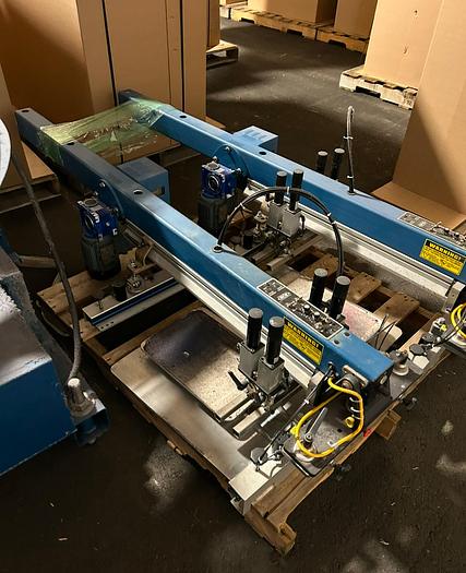 Refurbished Reconditioned M&R Gauntlet II 8 Color 10 Station Screen Printer with Flash Dryer & Fusion Dryer... in Excellent Condition!
