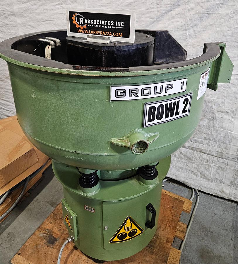 Used RÖSLER R125 EC RUBBER-LINED VIBRATORY FINISHING MACHINE – APPROX. 3 CU. FT. WORKING CAPACITY – 460V 3 PHASE – MADE IN GERMANY – TESTED