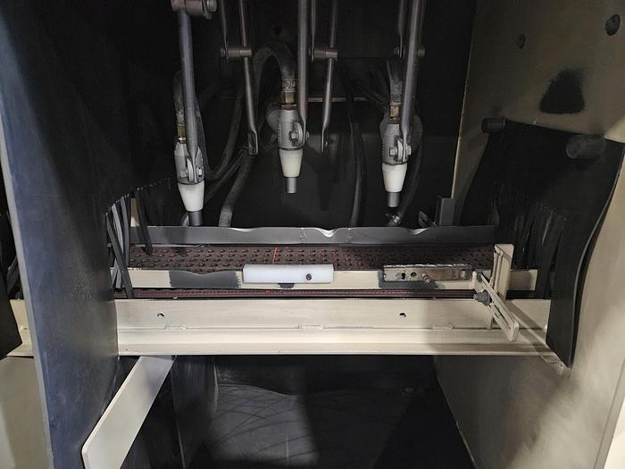 Used Empire Automatic Inline Conveyer Sand Blasting Machine Complete System Model # IL 885