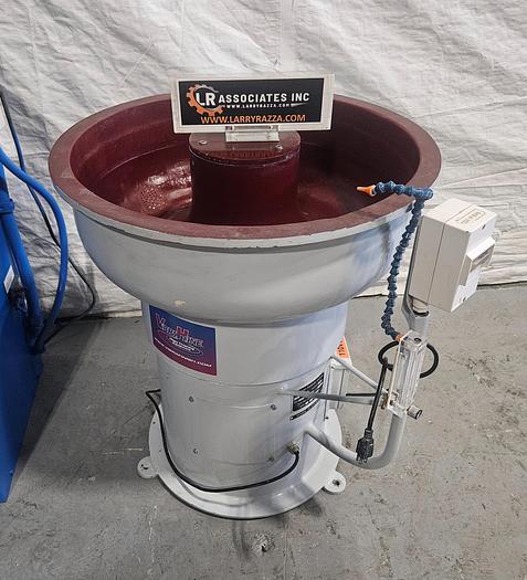 Used Vibratory Finishing Machine Tumbler 2 Cubic Foot 110V Debur Polish Metal & Plastic TESTED & RUNS EXCELLENT!