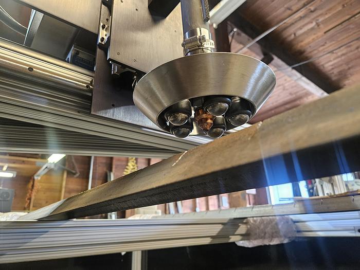 Used Micro Edge Retro System 5x10 Plasma Cutting Machine with Power Max 1650 G3 Series Fast Steel Cutting