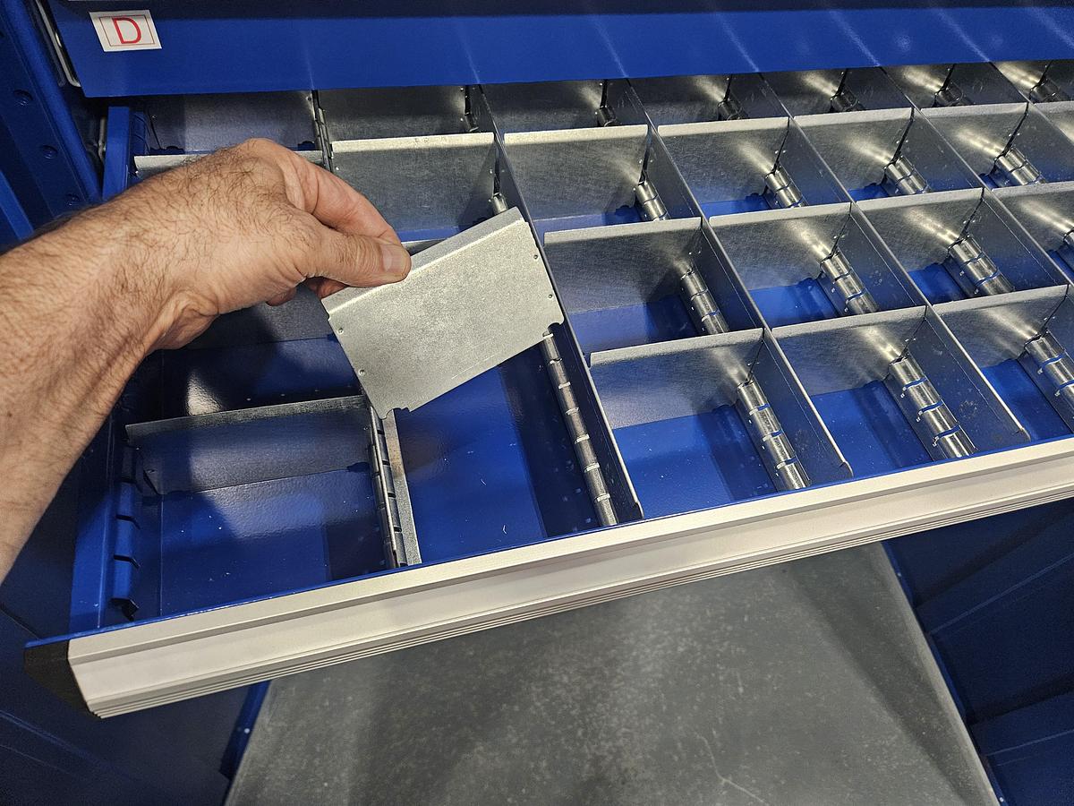 Used Borroughs Quad (4) Locking Storage Cabinet with Roller Drawers 4 complete Cabinets with Drawers ONE PRICE For All 4 Cabinets!!