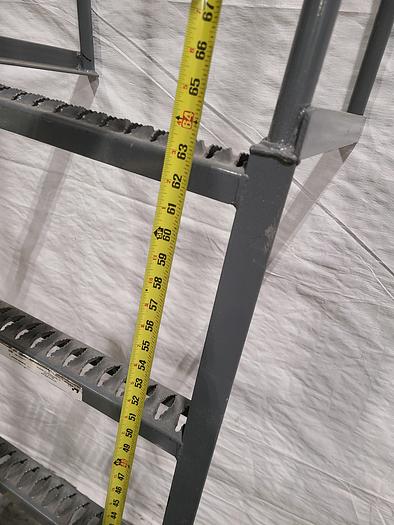 Used Gated Platform Ladder for Elevated Work Area