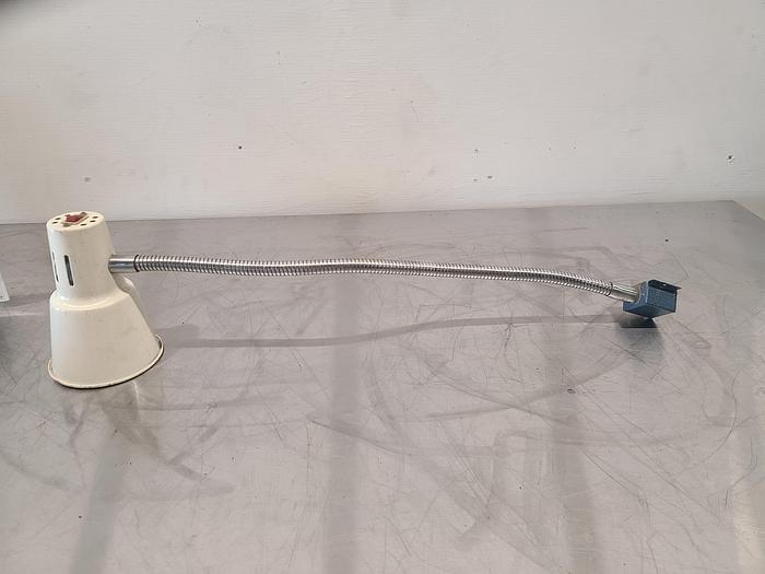 Used 24 Inch Goose Neck Work Light Industrial Steam Punk {amp Machine Articulating 110V