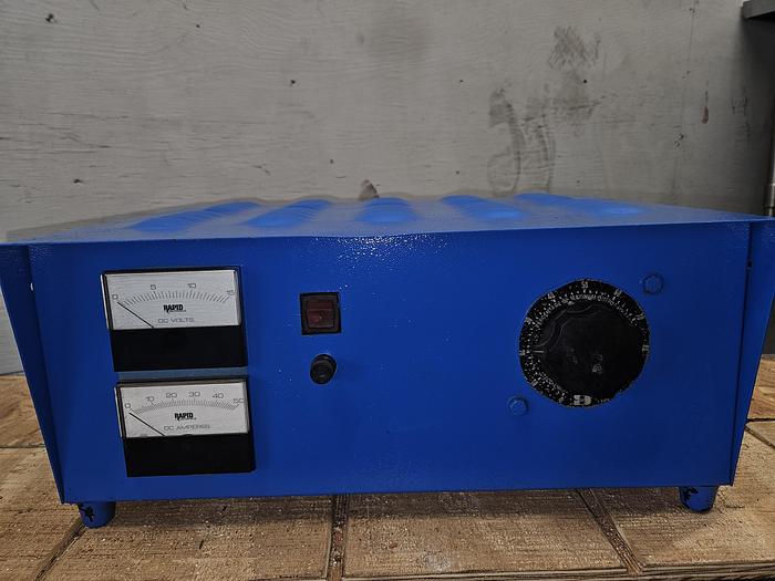 Used RAPID Rapid Rectifier 6 volts 50 amps DC Power Supply Plating 110v