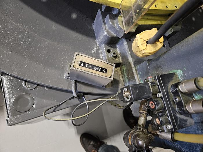 Used Hugold Automated Stamping Crimping Air Press with Rotary Table and Tooling