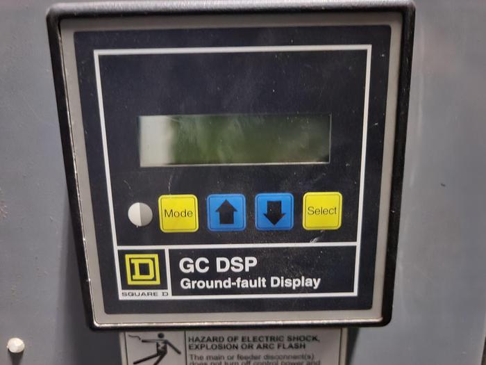 Used Square D QED Main Breaker 480Y / 277 1600 AMP Switch Gear Electrical Switch Box