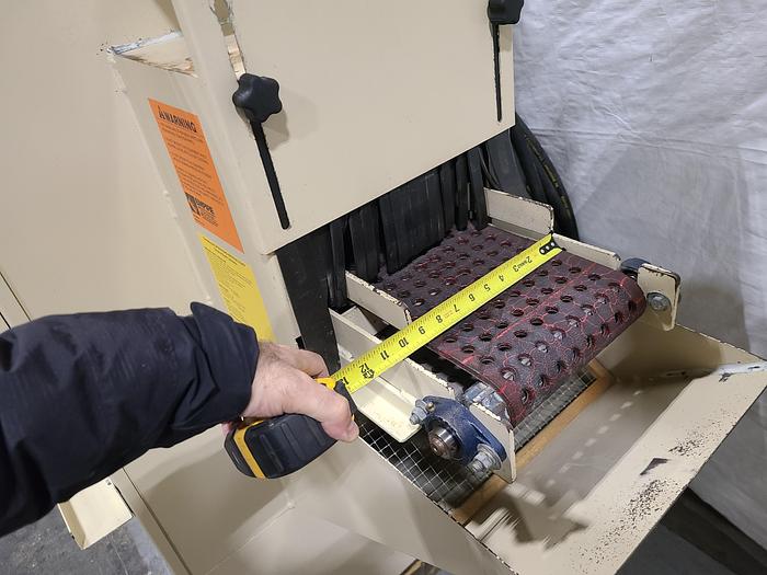 Used Empire Automatic Inline Conveyer Sand Blasting Machine Complete System Model # IL 885