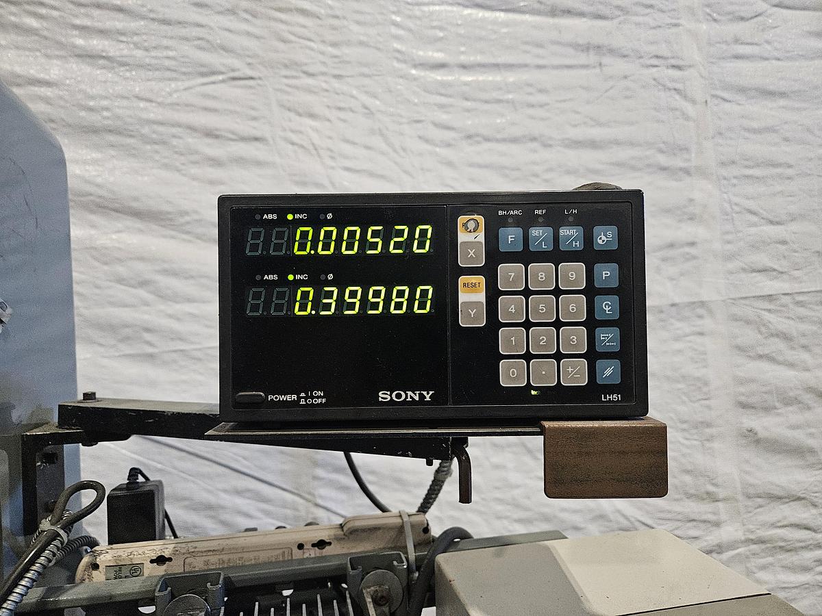 Used MITSUI HIGH-TEC MSG-200MH 6" x 12" MANUAL SURFACE GRINDER – DRO – VFD – WALKER ELECTRIC MAG CHUCK – MICRO-FEED DIALS – EXCELLENT CONDITION