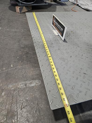 Used Digiweigh 10,000 Lb Digital Floor Pallet Scale 48 Inch Lb or KG