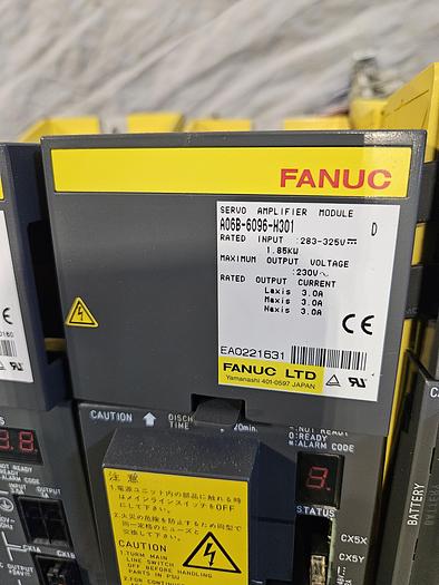 Used Fanuc Servo Amplifier & Power Supply Module A06B-6096-H201(H301) A06B-6077-H106