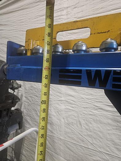 Used West Bend 1100 Lb. Electric Lift Truck Cart 67 inch lift height Tool Change Lifter