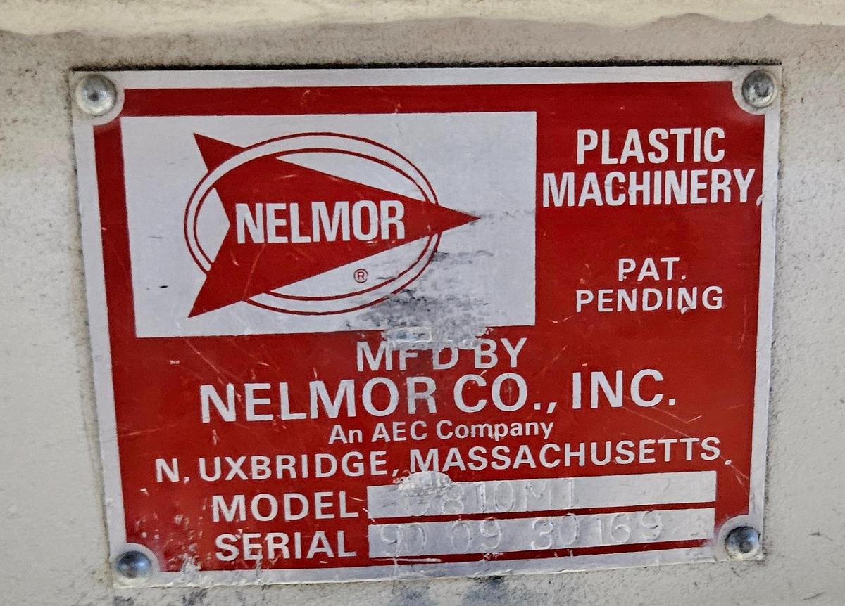 Used NELMOR MODEL G810 GRANULATOR / PLASTIC GRINDER – 10" x 10" FEED OPENING – 5 HP – 230/460V 3 PHASE