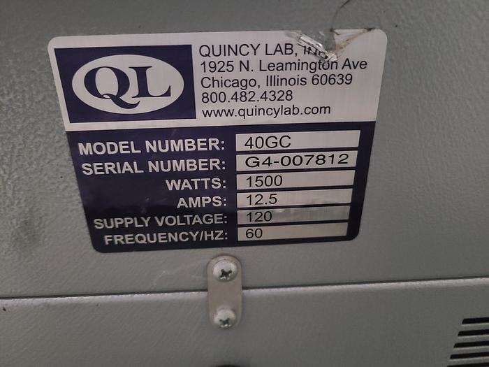 Used Quincy Lab Oven Model 40GC 450 F Max 110 V for Sale in Central