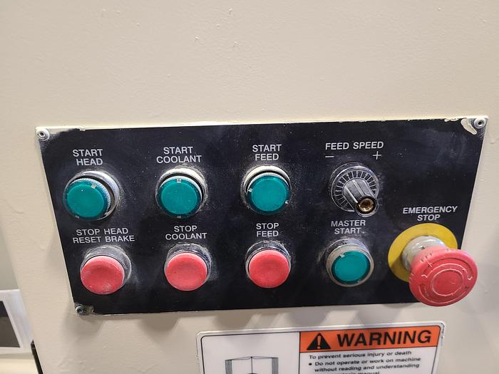 Used Timesavers Model 1111-11-0 Dry or Wet Conveyor 9" Belt Sander Mini Belt Semi Automatic