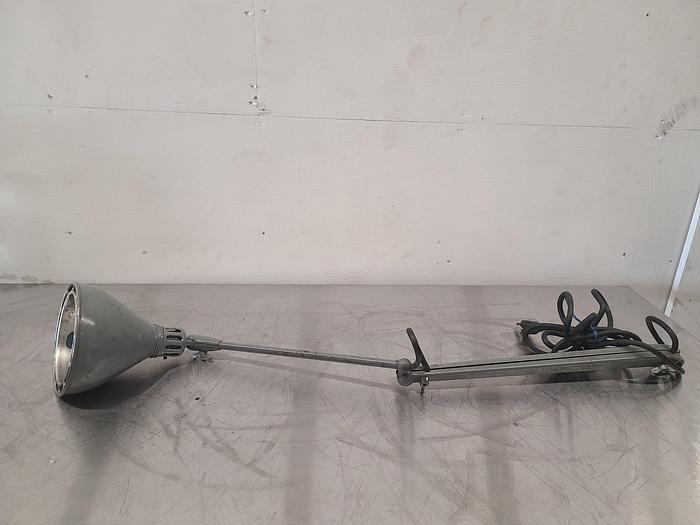 Used 35 Inch Work Light Industrial Steam Punk Lamp Machine Articulating 110V