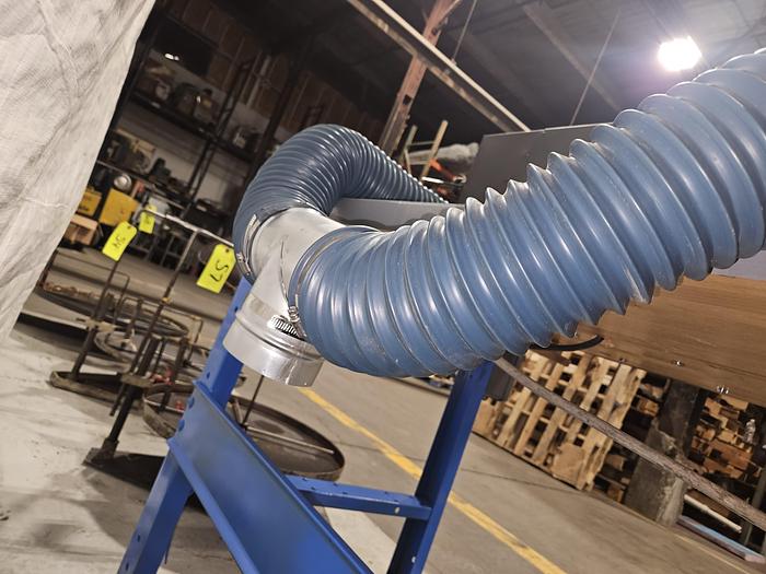 Used Buffing Polishing Machine Double Baldor Motors with Hoods & Bench 220V 3 Phase