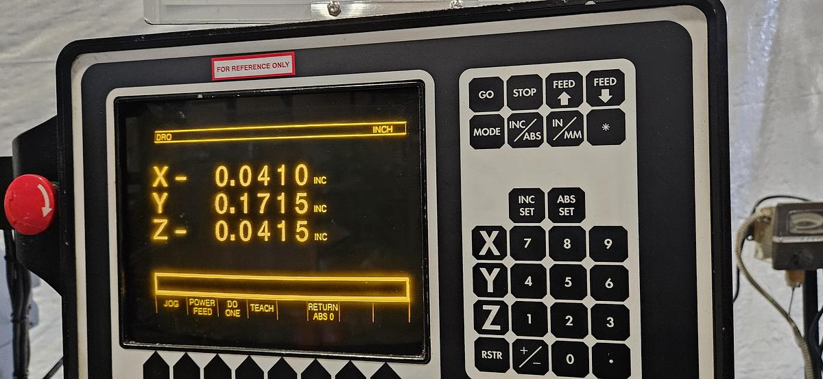 Used BRIDGEPORT SERIES I 2HP VERTICAL MILL – PROTOTRAK MX2 2-AXIS CNC / CONVERSATIONAL CONTROL – POWER FEED – VISE – COLLETS – 480V 3 PHASE – RUNNING